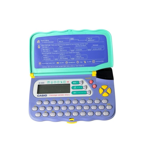 Vintage Casio JD-3500 Message Sender Diary Portable Planner TESTED, WORKING - Picture 6 of 6